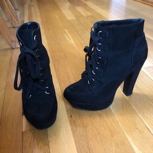 Forever 21 Platform Lace-up boots